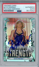 Beth Phoenix Signed Autograph Slabbed 2021 WWE Topps Chrome Card PSA DNA picture
