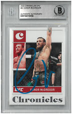 Conor McGregor Auto Slabbed UFC 2021 Panini Chronicles Card Beckett BAS picture