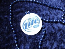 Miller Lite Beaded Plastic Party Necklace picture