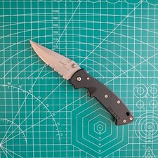 CRKT 6782 Crawford Kasper Tactical Folding Knife LAWKS Serrated Vintage Taiwan picture