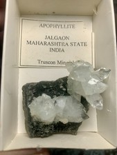 Apophyllite Crystal Cluster On Matrix-Jalgaon, India (Truscon Minerals Label) picture