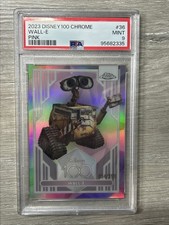 2023 Topps Disney 100 CHROME WALL-E Pink Refractor #36 /399 PSA 9 picture