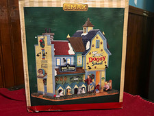 Lemax Doggy School House Resin Painted Multicolor Christmas Village Building picture