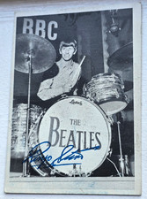 Series 1, Beatles, #26, Ringo on Drums at BBC Studio, 1964, Topps Original picture