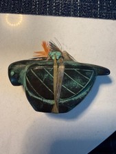 Possibly Zuni Possibly Native American Metal Bird Fetish w bundle picture