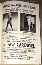 RARE Jack Ruby Carousel Club Advertisement JFK Assassination Lee Harvey Oswald picture