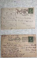 1909-1980 USA Vintage Old Postcards w/ stamps & notes, new Unposted photo Disney picture
