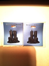 WORLD TRADE CENTER  PIN WTC  Buy two get Two FREE Shiny Olivia Vintage original picture