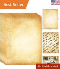 50 Eco-Friendly Vintage Writing Papers – Double-Sided 8.5 x 11 Decorative Style picture