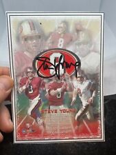 Steve Young Signed Photo Autograph San Francisco 49ers Football  - 5x7  picture