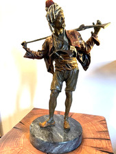Unigue antique cold painted Vienna bronze by or attributed to Franz Bergmann picture