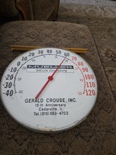 RARE Vintage  Dairy Mueller Milk Cooler Thermometer Farm Advertising Milk Decor  picture