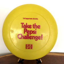 Vtg 1970s Take The Pepsi Challenge Let Your Taste Decide Advertising Frisbee 9