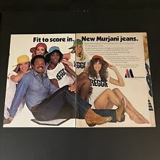 1981 Murjani Jeans Reggie Jackson Print Ad Original NYC NY Fit To Score In 2 Pg picture