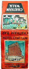 1930s Hotel Chatham Matchbook Vintage Vanderbilt Avenue New York City Matches picture
