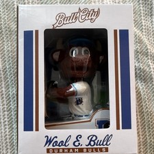 2026 Bull City Wool E. Bull Durham Bulls Baseball Bobblehead Original Unopened picture