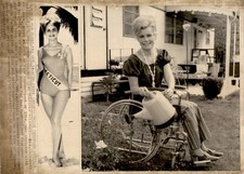 LG31 1971 Wire Photo BEAUTY QUEEN STRICKEN WITH DISEASE MS Elizabeth Migliaro picture