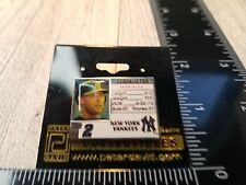 New York Yankees Pin Derek Jeter Player Stat Card #2 Lapel Hat Collectible MLB picture