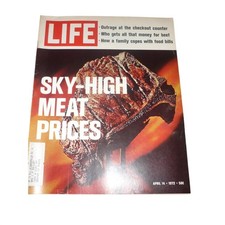 Vintage LIFE Magazine April 14 1972 Sky-High Meat Prices Dodge Chrysler Ads picture