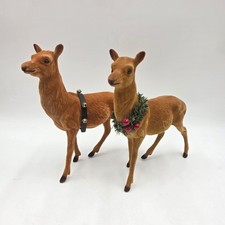 Vgt Byers Choice Flocked Deer Reindeer Christmas Figure 8.5 Inches Tall (2) picture