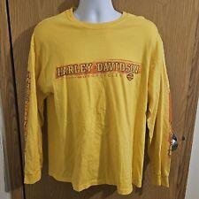 2004 Harley Davidson Long Sleeve Shirt Made In The USA Fort Wayne Indiana Jim... picture