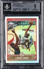 2006-07 TOPPS CHROME REFRACTORS #67 LEBRON JAMES BGS 9 picture