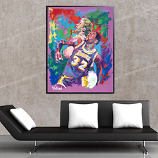 Sale Larry Bird Magic Johnson Textured 36H X 24 Canvas Giclee Framed 795 Now 245 picture