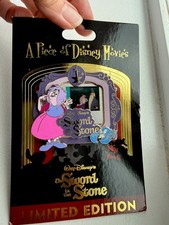 Disney Pin Piece of Disney Movies Sword in the Stone Madam Mim Film Cell LE2000 picture