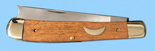 COOPER CUTLERY Walnut heart RAZOR TRAPPER KNIFE USA Schatt&Morgan Queen Cutlery picture