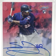 2016 Bowman’s Best Miguel Sano Auto Red Refractor /5 RC Twins BS16-MS picture
