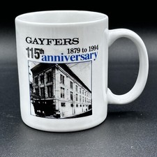 1994 Gayfers 115th Anniversary Mug Dept Store Ad 1879 Vintage Dillards Mobile AL picture