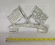 Vintage Cast Aluminum  I'm From Dixie Topper Car Club Plaque picture