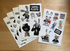 Superplastic Sticker Sheets (Lot of 5) - Janky, Guggimon, Kid Robot, Super 7 picture