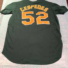 Yoenis Cespedes Signed Oakland Athletics #52 Jersey PSA/DNA Authentic picture