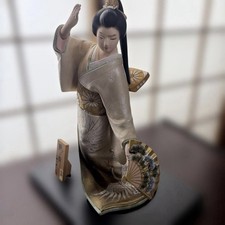 Vintage Japanese Hakata Ningyo Traditional Art Figurine Collectible picture