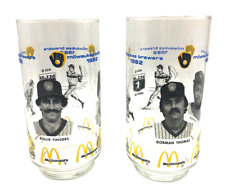 Vintage Milwaukee Brewers McDonalds Promo Glass 1982 Thomas Cooper Fingers picture