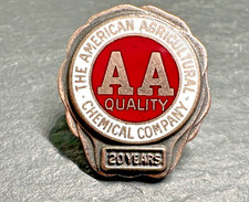 AA QUALITY AMERICAN AGRICULTURAL CHEMICAL CO 20 YEARS EMPLOYEE AWARD PIN G761 picture