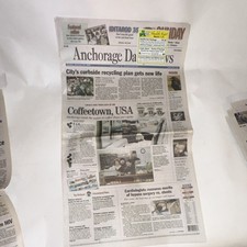 Anchorage Daily News February 25, 2007 Coffeetown USA Feature Newspaper picture