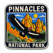 Pinnacles National Park Patch 3 Inch – Iron On Embroidered Condor | EverPatch picture