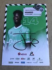 Jean-Philippe Krasso, Ivory Coast 🇨🇮 AS Saint-Etienne 2020/21 hand signed picture