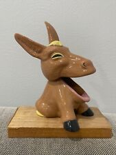 Vintage Alex Ceramics California Pottery Donkey Ashtray or Trash Bin picture