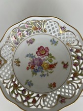 SCHUMANN ARZBERG GERMANY PIERCED RETICULATED CANDY BON-BON DISH 5