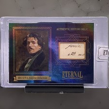 2024 Eternal Cuts World Celebrities Eugene Delacroix Authentic History Relic /75 picture