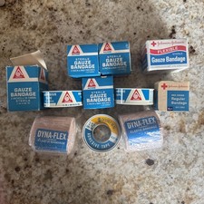 Vtg Medical Supply Lot NOS Johnson & Johnson ACME Gauze Tape Bandages USA Prop picture