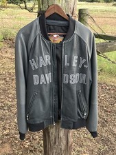 Harley Davidson Men Leather Jacket Large 100th Anniversary Edition picture