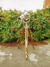 Vintage Spotlight Theater Nautical Home Decorative Tripod Search light lamp picture