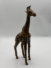 Vintage Leather Wrapped Giraffe sculpture picture