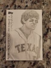 Ian Kinsler - 2009 Topps - Sketch Card - Texas Rangers - 1/1 picture