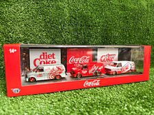 Coca-Cola M2 Machines Truck & Van 3-Pack Set Diet Classic Cherry Coke *CHASE* picture