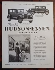 1928 Hudson Motor Car Company Hudson-Essex Super Six Car Automobile Vintage Ad picture